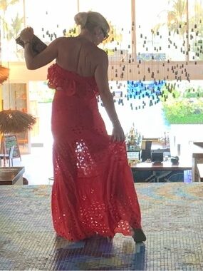 Luxxel Eyelet Maxi Skirt with Top